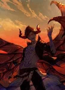 Blood demon leveling novel cover