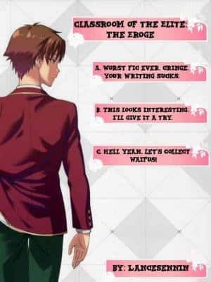 Classroom of the Elite: The Eroge novel cover