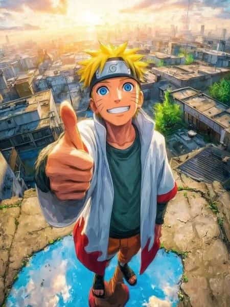 Naruto : The Mirror World Outsider novel cover