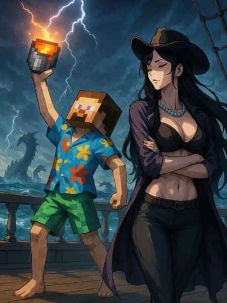 One Piece: A Minecraft Player? novel cover