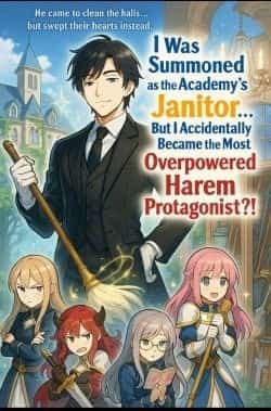I Was Summoned as the Academy’s Janitor… But I Accidentally Became the Most Overpowered Harem Protagonist?! novel cover